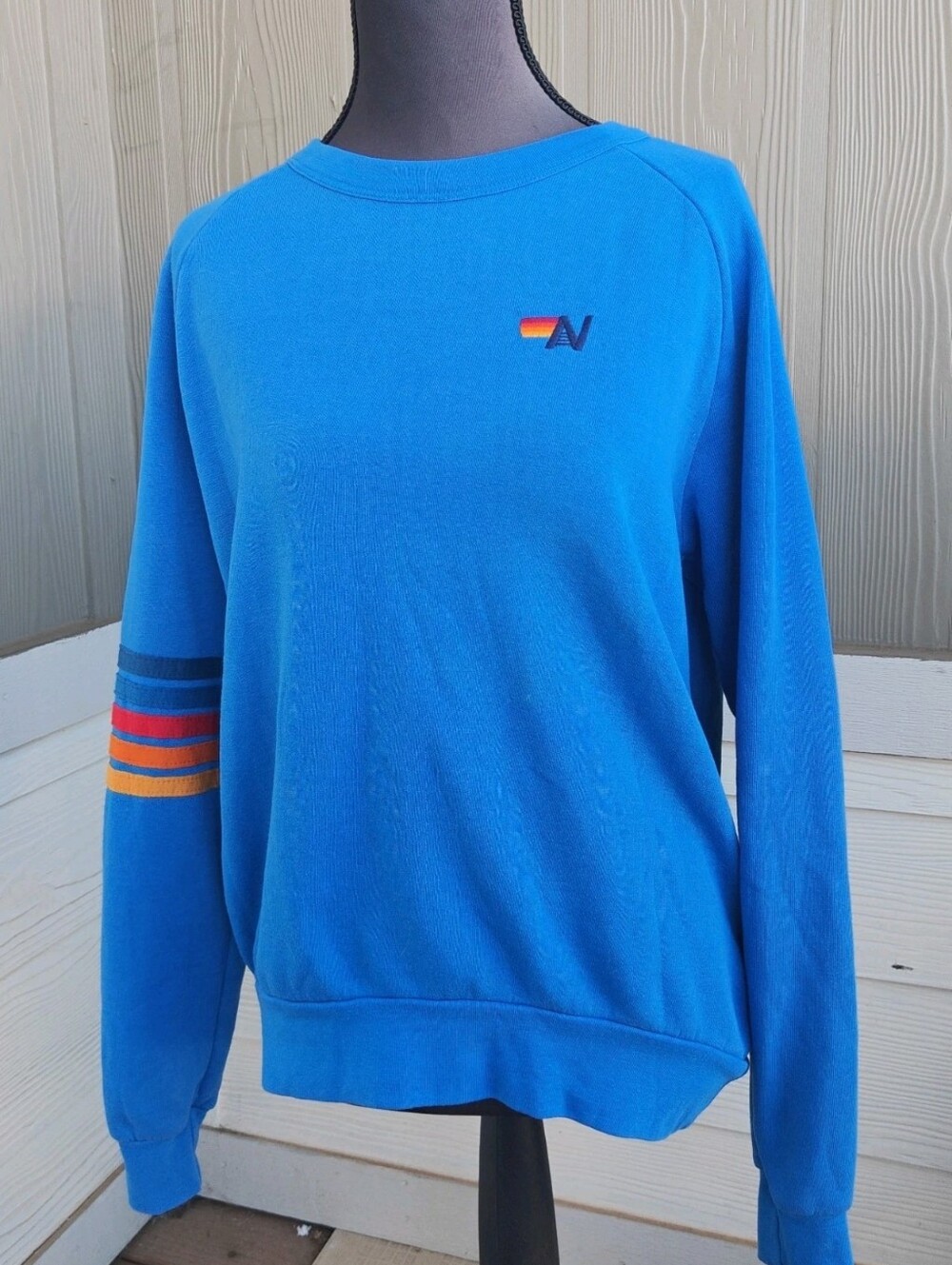 Aviator Nation Size XS Blue Crew Sweatshirt